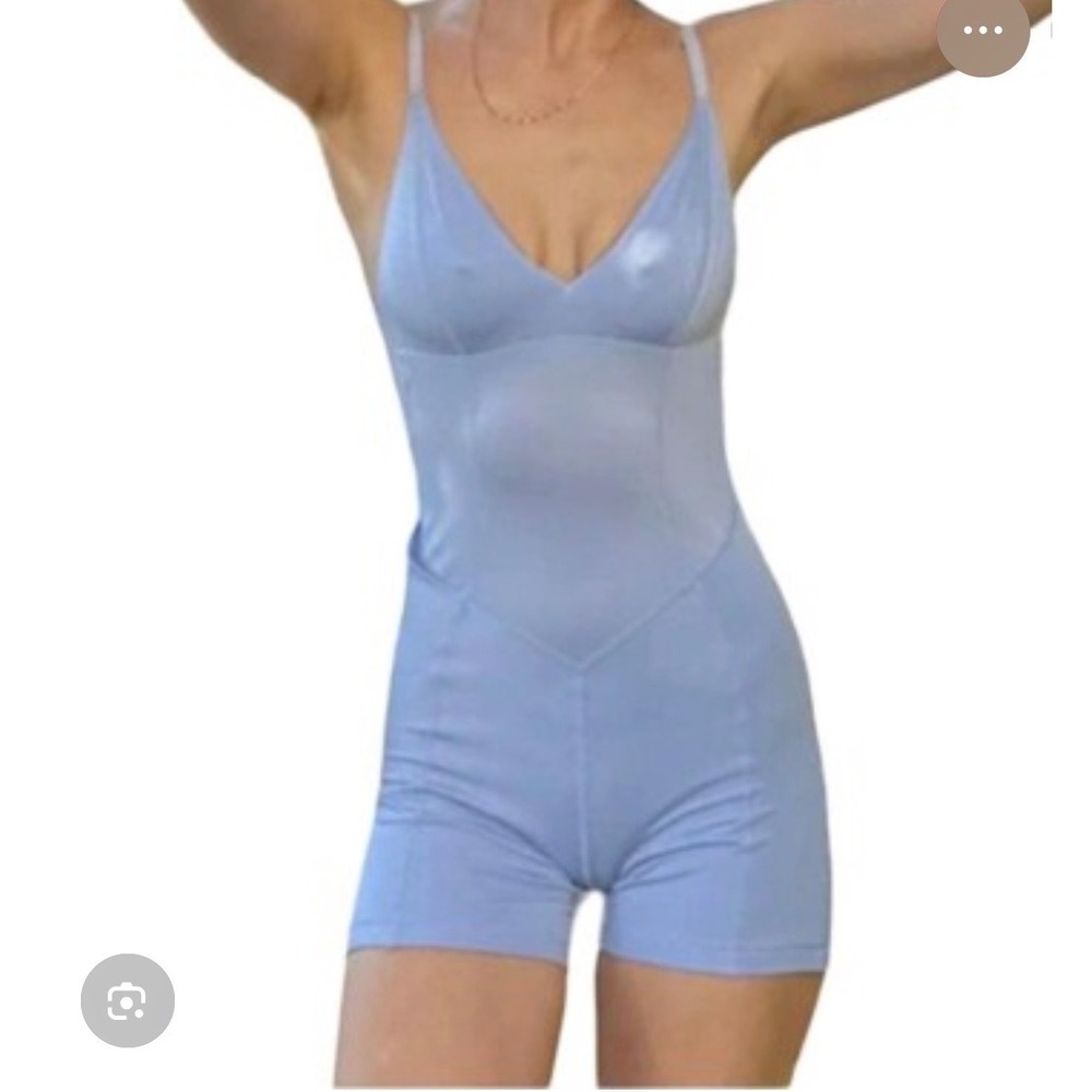 Free People HAH Raise the Barre Onesie Periwinkle XS NEW